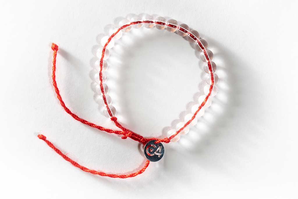 Icare4people - Red Beaded Bracelet